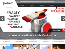 Tablet Screenshot of malzed.cz
